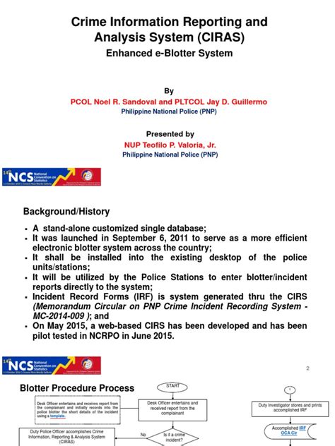 8.6.1 Crime Information Reporting and Analysis System (CIRAS  .